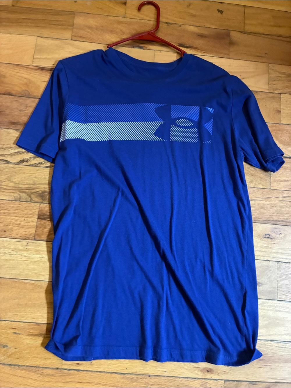 Under Armour Blue Short Sleeve Logo Performance Tee